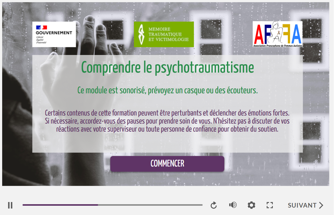 Formation intéractive - Comprendre le psychotraumatisme